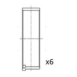 Connecting Rod Bearing FAI BB2020-025 OE Ref 90529352