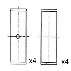 Connecting Rod Bearing FAI BB2041-STD OE Ref 036105701AB