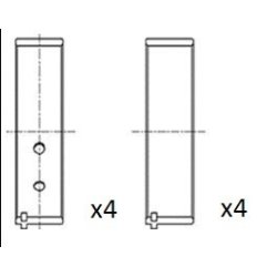 Connecting Rod Bearing FAI BB2049-STD OE Ref 90106419