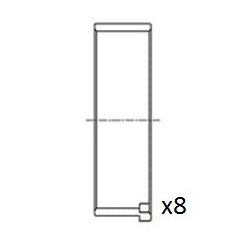 Connecting Rod Bearing FAI BB2065-STD OE Ref 028105701J