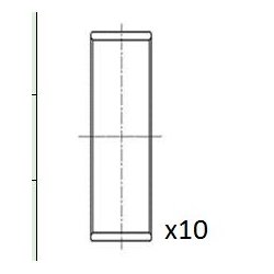 Connecting Rod Bearing FAI BB2072-STD OE Ref STC3300