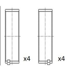 Connecting Rod Bearing FAI BB2167-STD OE Ref JDE36933