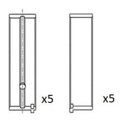 Crankshaft Bearing FAI BM1000-050 OE Ref 12207ES60A