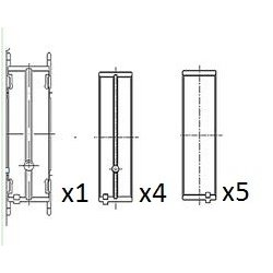 Crankshaft Bearing FAI BM1010-025 OE Ref 500054637