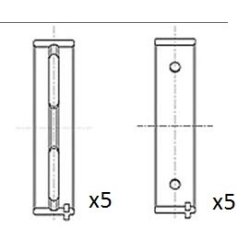 Crankshaft Bearing FAI BM1050-020 OE Ref 5895167