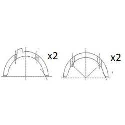 Crankshaft Thrust Washer FAI BT3015-STD OE Ref 056105635B