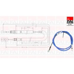 Handbrake Cable Pull FAI FBC0023 OE Ref 4745T8