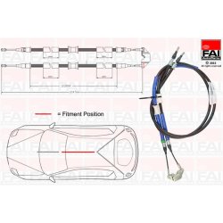Handbrake Cable Pull FAI FBC0053 OE Ref 1306275