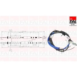 Handbrake Cable Pull FAI FBC0068 OE Ref 4539856