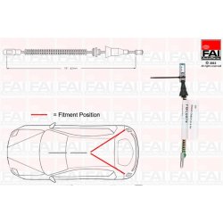 Handbrake Cable Pull FAI FBC0079 OE Ref 18045189 FAI