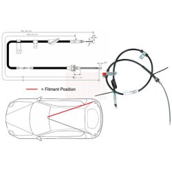 Handbrake Cable Pull FAI FBC0101 OE Ref SPB101426 FAI