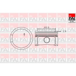 Piston FAI PK2-050 OE Ref 06B107099R
