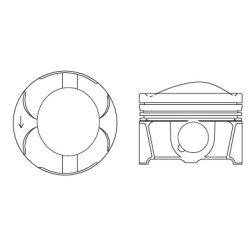 Piston FAI PK26-000 OE Ref 1832679