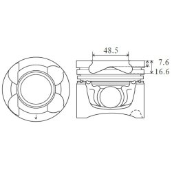 Piston FAI PK27-000 OE Ref A20105X01A