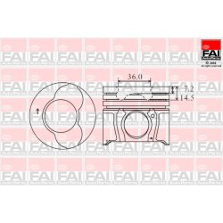 Piston FAI PK3-000 OE Ref 11257791023