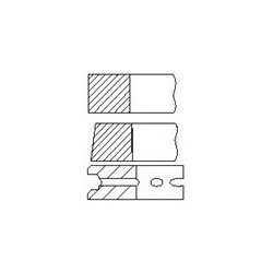 Piston Ring Kit FAI PR48-000 OE Ref 630365