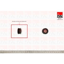 V ribbed Belt Deflection guide Pulley FAI T1032 OE Ref 059903341E