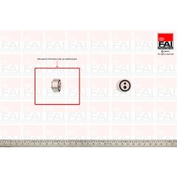 Timing Belt Tensioner Pulley FAI T2919 OE Ref 082919