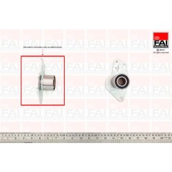 Timing Belt Deflection guide Pulley FAI T9334 OE Ref 7700733489