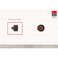 Timing Belt Deflection guide Pulley FAI T9350 OE Ref 1213852