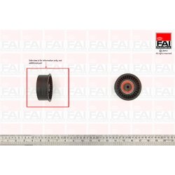Timing Belt Deflection guide Pulley FAI T9501 OE Ref 1307700QAA