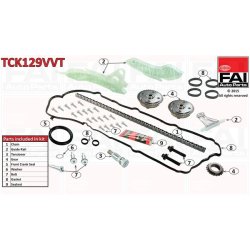 Timing Chain Kit FAI TCK129VVT OE Ref 11311439853