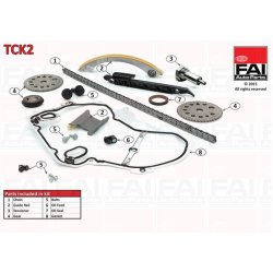 Timing Chain Kit FAI TCK2 OE Ref 55570337