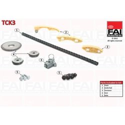 Timing Chain Kit FAI TCK3 OE Ref 12645237