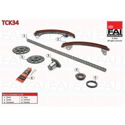 Timing Chain Kit FAI TCK34 OE Ref A120E6207S
