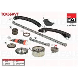 Timing Chain Kit FAI TCK66VVT OE Ref 13028ED000