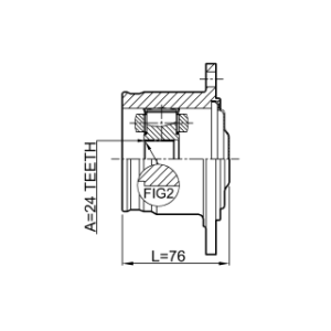 Joint homocinétique intérieur arrière FEBEST 0111-ACA20R pour TOYOTA 42350-42010 FEBEST
