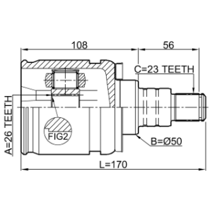 Joint homocinétique intérieur gauche FEBEST 0111-GSU35LH pour LEXUS, KIA RX, CEE'D FEBEST