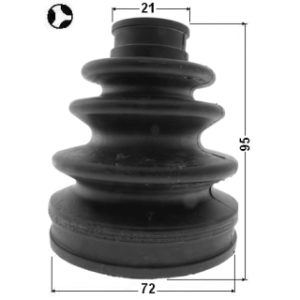 Kit de soufflet de joint homocinétique intérieur FEBEST 0115-1NZFE pour TOYOTA 04427-52891 FEBEST