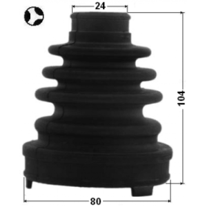 Kit de soufflet de joint homocinétique intérieur FEBEST 0115-ACV30LHT pour TOYOTA 04427-06280 FEBEST