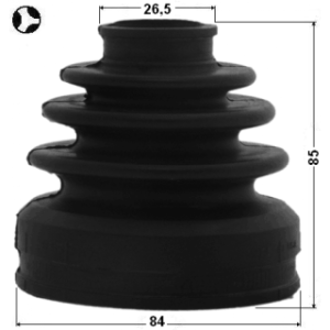 Kit de soufflet de joint homocinétique intérieur FEBEST 0115-GSX30RHT pour HYUNDAI et plus encore... FEBEST