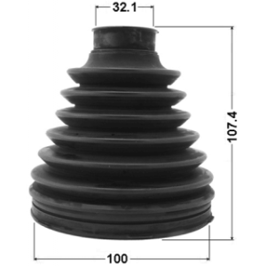 Kit de soufflet de joint homocinétique intérieur FEBEST 0115P-200 pour TOYOTA LAND,LX FEBEST