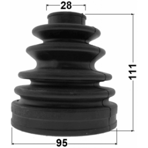 Kit de soufflet de joint homocinétique extérieur FEBEST 0117-KDN165 pour TOYOTA et plus encore... FEBEST