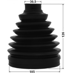 Kit de soufflet de joint homocinétique extérieur FEBEST 0117P-GRJ150 pour TOYOTA, LEXUS 04427-60130 FEBEST
