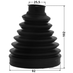 Kit de soufflet de cardan extérieur FEBEST 0117P-ZVW30 pour TOYOTA 04428-47061 FEBEST