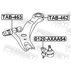 Rotule FEBEST 0120-AXAA54 pour TOYOTA RAV4, OE 43330-09A80 FEBEST