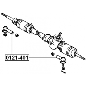 Embout de biellette de direction FEBEST 0121-401 pour TOYOTA 45046-19175 FEBEST