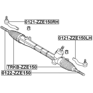 Rotule de direction droite FEBEST 0121-ZZE150RH pour TOYOTA 45046-09570 FEBEST