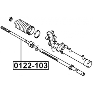 Steering Tie Rod FEBEST 0122-103 OE Ref 45503-19215 FEBEST