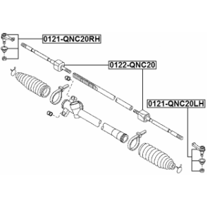 Steering Tie Rod FEBEST 0122-QNC20 OE Ref 45503-B1020 FEBEST