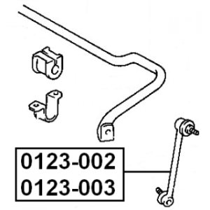 Biellette de barre stabilisatrice avant gauche FEBEST 0123-003 pour TOYOTA PREVIA, ESTIMA FEBEST