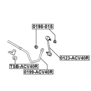 Biellette de barre stabilisatrice arrière FEBEST 0123-ACV40R pour TOYOTA CAMRY, AVALON FEBEST