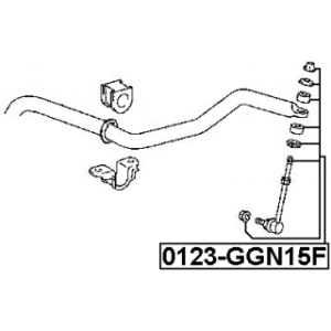 Biellette de barre stabilisatrice avant FEBEST 0123-GGN15F pour TOYOTA HILUX, INNOVA FEBEST