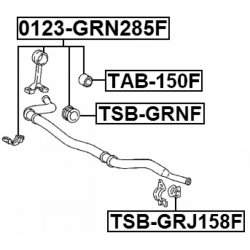 Biellette de barre stabilisatrice (tige de liaison) FEBEST 0123-GRN285F pour LEXUS et plus encore... FEBEST