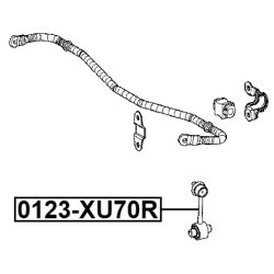 Biellette de barre stabilisatrice (tige de liaison) FEBEST 0123-XU70R pour TOYOTA FEBEST