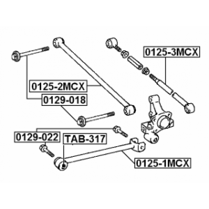 Biellette latérale arrière FEBEST 0125-3MCX pour TOYOTA 48730-AA020 FEBEST